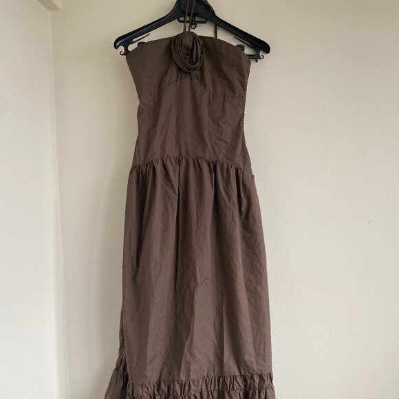 Brown Spring Dress - Picture 2 of 4
